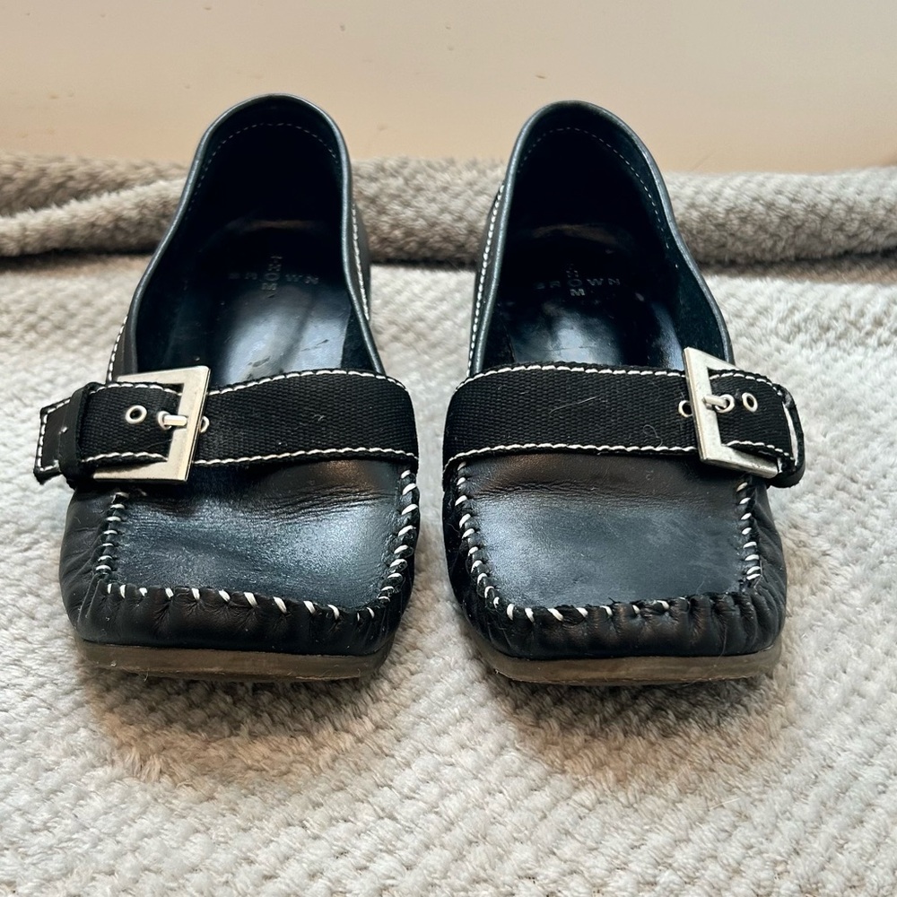 Designer-Inspired Black Loafers.  Women’s Size 7.  Excellent Condition